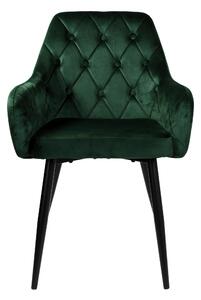 ViaDomo Via Domo - Židle Carpino - zelená - 58x85x60 cm