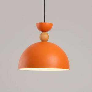 Opviq Závěsné světlo Kure, oranžové, Ø 30 cm, kov, E27, stmívatelný, Žlutá / oranžová, Obývací pokoj / jídelna, kov
