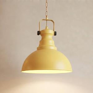 Opviq Závěsné světlo Kure, žluté, Ø 31 cm, kov, E27, stmívatelný, Žlutá / oranžová, Obývací pokoj / jídelna, kov, Vintage