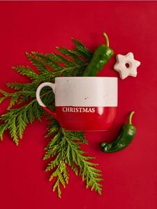 Sinsay - Vánoční hrnek s nápisem „Merry Christmas“ - pastelová růžová