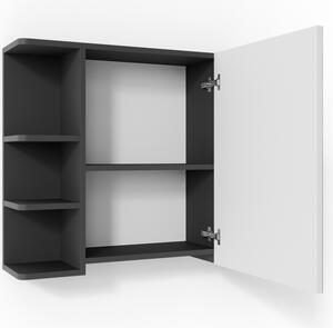 Koupelnová zrcadlová skříňka Vicco Fynn Antracit 79.6 x 64 cm, Model 30173