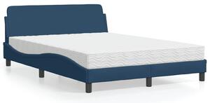Postel s matrací Dover modrá 120 x 200 cm textil 3208370