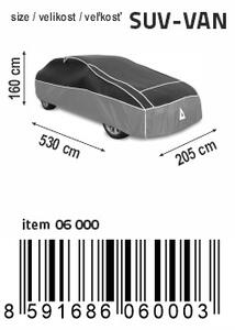 Compass Ochranná plachta proti kroupám PREMIUM SUV-VAN 530×205×160cm