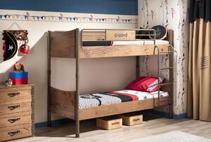 Čilek Dětská patrová postel s matracemi 90x200 cm Pirate
