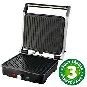 Velký kontaktní gril Väline Dosari, grilovací plocha 28x25cm, 2000W, 180°, 3 roky záruka