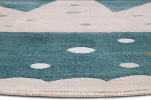 Modrý dětský koberec ø 100 cm Crown – Hanse Home
