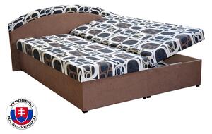 Manželská postel 160 cm Pandora (hnědá) (s matracemi). 774272