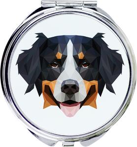 Bernský salašnický pes, Dürrbächler, Bouvier bernois – Zrcadlo s fotografií a geometrickým potiskem od značky Art-Dog