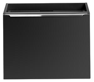 Koupelnová skříňka s deskou SANTA FE Black D60/1 | 60 cm