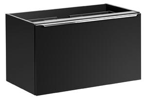 Koupelnová skříňka s umyvadlem a deskou SANTA FE Black DU80/1 | 80 cm