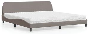 Postel s matrací Dover taupe 200 x 200 cm textil 3208468