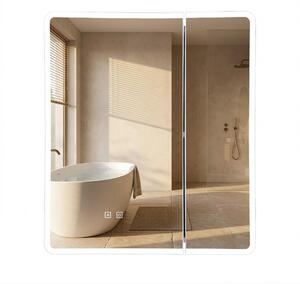Skříňka Se Zrcadlem REA M1011-60 60X70 Led White