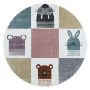 Ayyildiz koberce Dětský kusový koberec Funny 2108 multi kruh Vícebarevná, Rozměr 120x120 (průměr) kruh cm