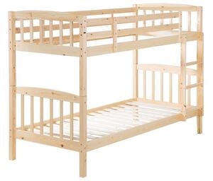 Patrová postel 90 cm REWIND (s roštem) (světlé dřevo). 1007471