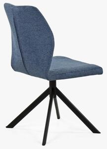 Židle na kovových nohách, tmavě modrá