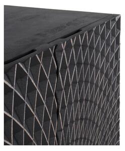 Černá skříňka z mangového dřeva 80x140 cm Mango – Geese