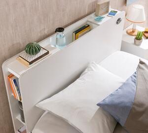 Čilek Studentská postel s úložným prostorem vyklápěcí 100x200 cm White