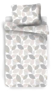 Povlak na polštář z česané bavlny s krepovou úpravou Podzim šedý. Rozměr povlaku je 70x90 cm