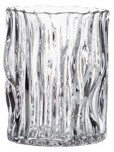 Skleněný svícen Livi Wave Clear 15 cm Wikholm Form