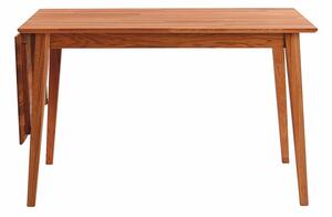 Přírodní sklápěcí dubový jídelní stůl Rowico Filippa, 120 x 80 cm