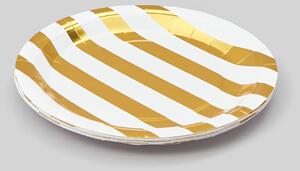 Sinsay - Sada 10 ks papírových talířů - zlatá