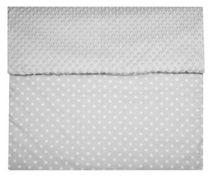 NEW BABY Dětská deka z Minky s výplní šedá Bavlna/Polyester, 80x102 cm