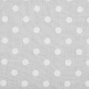 NEW BABY Dětská deka MINKY šedá puntík do kočárku Bavlna/Polyester, 80x102 cm
