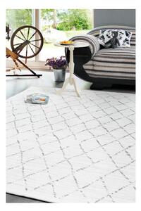 Bílý vzorovaný oboustranný koberec Narma Vao, 140 x 200 cm