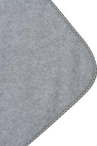 NEW BABY Dětská fleecová deka šedá hvězdičky Polyester 100x75 cm