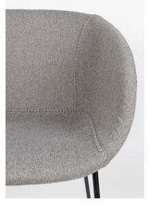 Sada 2 šedých barových židlí Zuiver Feston, výška sedu 65 cm