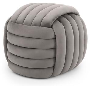 Ak furniture Taburet Nilo světle šedý