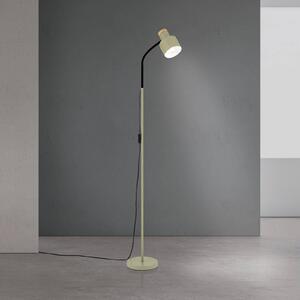 ORION Stojací lampa Gili, ocel, světle zelená, výška 150 cm, E27, Zelená, Obývací pokoj / jídelna, kov, Moderní, Lampička na čtení