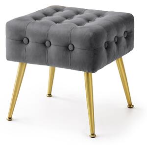 Ak furniture Taburet Quadra grafitový