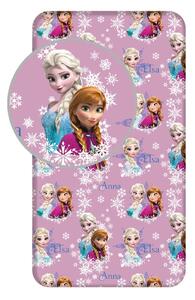 Napínací bavlněné dětské prostěradlo na jednolůžko 90x200 cm Frozen – Jerry Fabrics