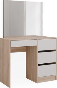 Toaletní stolek Vicco Sherry Sonoma 90 cm se zrcadlem, Model 40831