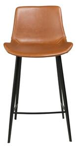 Světle hnědá barová židle z imitace kůže DAN-FORM Denmark Hype, výška 91 cm
