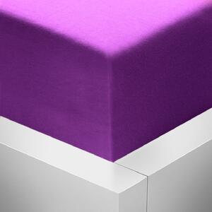 Stanex Jersey napínací prostěradlo fialové ROZMĚR: (š/d/v) 140 x 200 x 20 cm, Barva: FIALOVÉ