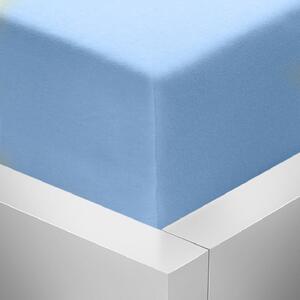 Stanex Jersey napínací prostěradlo světle modré ROZMĚR: (š/d/v) 160 x 200 x 20 cm, Barva: SVĚTLE MODRÉ