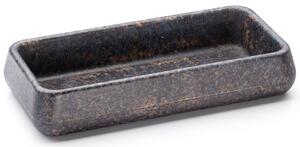 Miska 18,5 cm PERSEUS BASIC - DARK STONE, modrá, okrová a černá, lak mat
