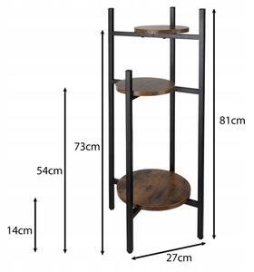 Ruhhy 25627 Stojan na květiny 81 x 27 x 27 cm hnědý