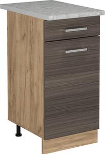 Spodní skříňka kuchyňské linky Vicco R-Line Ušlechtilá šedá 40 cm PD Mramor, Model 53432