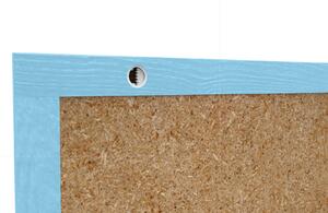 Allboards, Tabule černá křídová v dřevěném rámu 90x60 cm-modrá, TB96B