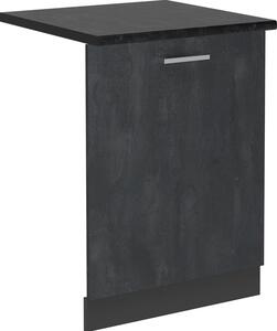 Čelní panel myčky Vicco R-Line Černý beton 60 cm , PD Antracit, Model 55103