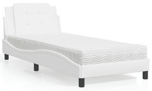 Rám postele bez matrace Zadar bílá 80 x 200 cm umělá kůže 3208825