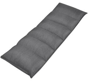 Skládací lenoška na podlahu šedá textil