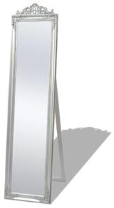 Volně stojící zrcadlo barokní styl 160x40 cm stříbrné