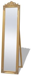 Volně stojící zrcadlo barokní styl 160x40 cm zlaté