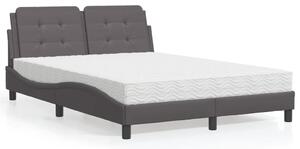 Rám postele bez matrace Zadar šedá 120 x 200 cm umělá kůže 3208855