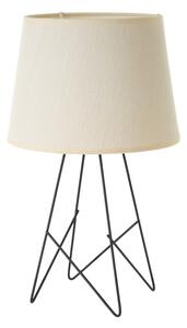 Černo-krémová stolní lampa s textilním stínidlem (výška 38,5 cm) – Casa Selección