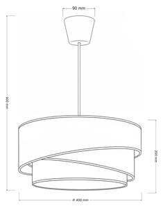 Brilagi - Lustr na lanku TRIO 1xE27/60W/230V pr. 40 cm krémová/šedá